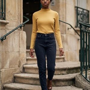 Coco + Carmen Golden Turtleneck Sweater